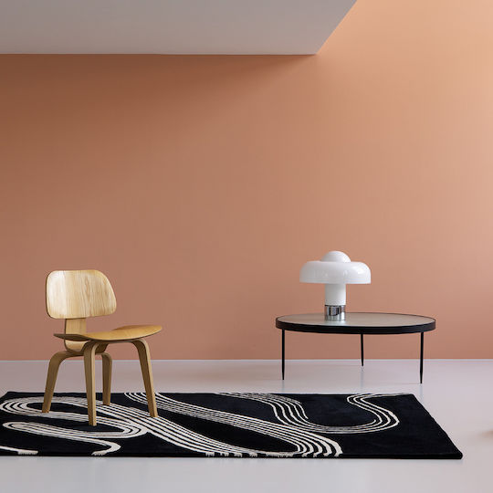 Brink & Campman Décor Flow Caviar Handgefertigt Wolle Schwarz