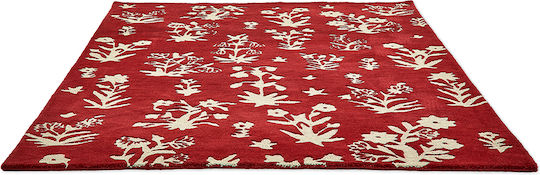 Sanderson Woodland Glade Teppich Rechteckig Synthetisch,Polyester/Cotton/Leather Damson Red