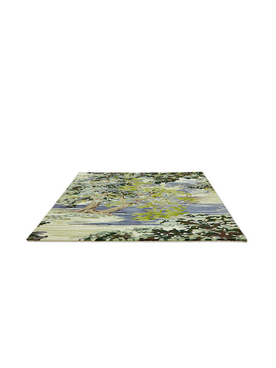 Sanderson Ancient Canopy Teppich Rechteckig Synthetisch,Polyester/Cotton/Leather Forest Green