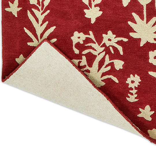Sanderson Woodland Glade Teppich Rechteckig Synthetisch,Polyester/Cotton/Leather Damson Red