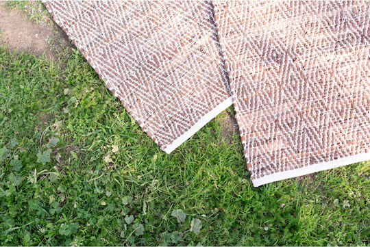 InTheBox Rombo Rug Rectangular Summer Leather Brown / Beige