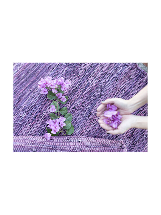 InTheBox Plum Χαλί Διάδρομος Καλοκαιρινό Δερμάτινο Μωβ 70x150cm