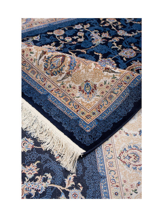 Viokarpet Sarouk Teppich Rechteckig Synthetisch,Polyester/Cotton/Leather Blau