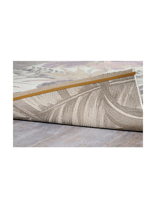 Tzikas Carpets 22440-261 Teppich Rechteckig Synthetisch,Polyester/Cotton/Leather White-Cream