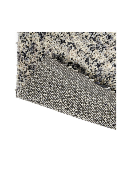 Brink & Campman Shade Low Rug Rectangular Wool White Blue