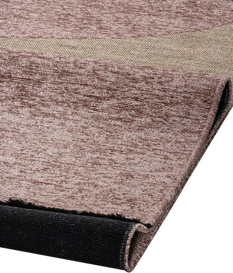 Madi Brook Teppich Rechteckig Synthetisch,Polyester/Cotton/Leather Beige Pink