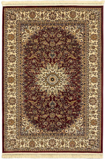 Newplan 1019 Χαλί Ορθογώνιο με Κρόσια Burgundy 160x230cm