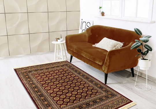 Newplan Persia 7838 Teppich Rechteckig Synthetisch,Polyester/Cotton/Leather mit Fransen Burgundy