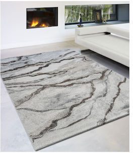 Bekas Carpets 034-0068-6262 Synthetisch,Polyester/Cotton/Leather Gray