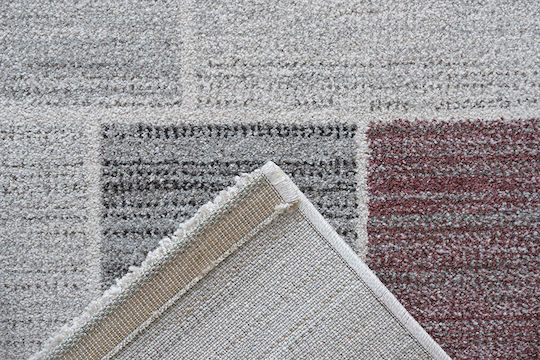 Bekas Carpets 034-0124-6121 Synthetisch,Polyester/Cotton/Leather Gray