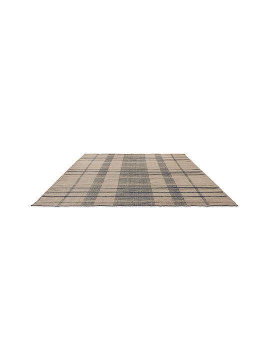 Brink & Campman Zona Check Lucrat manual Covor De exterior Rectangular Denim