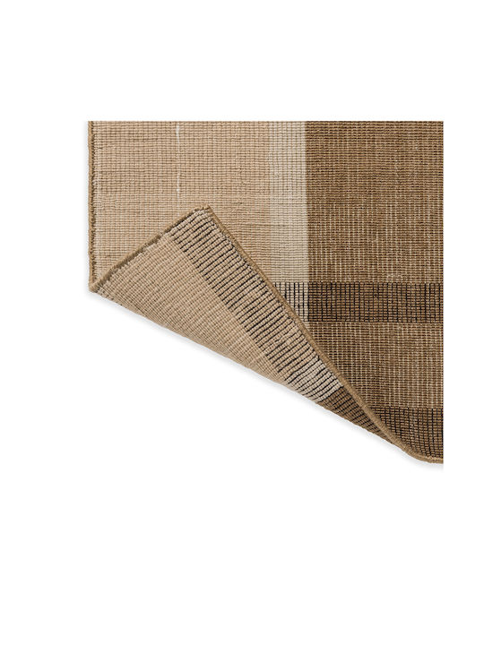 Brink & Campman Zona Block Stripe Handgefertigt Teppich Außenbereich Rechteckig Synthetisch,Polyester/Cotton/Leather Cashew