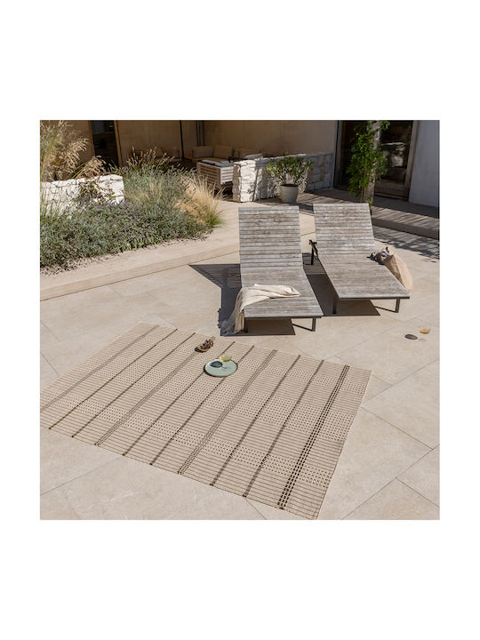 Brink & Campman Zona Stitch Χειροποίητο Εξωτερικού Χώρου 160x230cm Olive