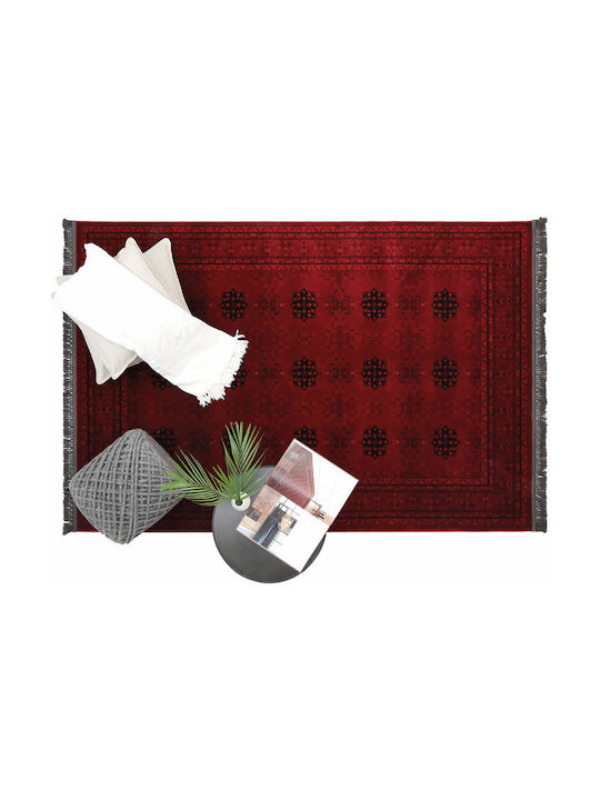 Royal Carpet Afgan 8127A Teppich Rechteckig Synthetisch,Polyester/Cotton/Leather D.red
