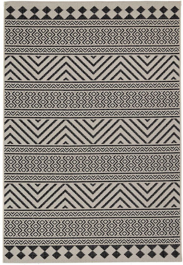 Royal Carpet Flox Χαλί Ορθογώνιο Καλοκαιρινό Ψάθινο Black 7525w 200x285cm