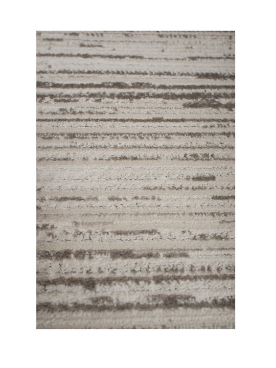 Viokarpet Savoir Fu48a Teppich Rechteckig Synthetisch,Polyester/Cotton/Leather Cream - L Grey