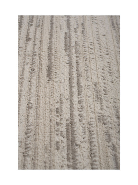 Viokarpet Savoir Fu48a Teppich Rechteckig Synthetisch,Polyester/Cotton/Leather Cream - L Grey
