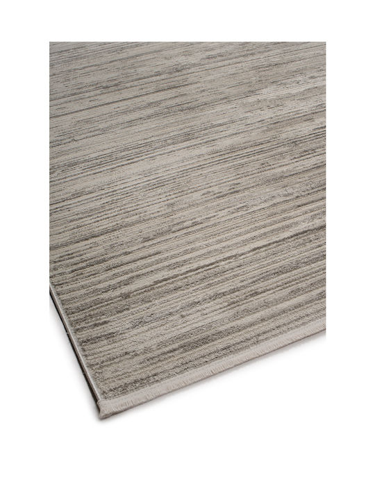 Viokarpet Savoir Fu48a Teppich Rechteckig Synthetisch,Polyester/Cotton/Leather Cream - L Grey