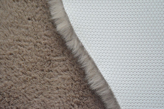 Newplan Puffy Fc5 Αντιολισθητικό Γούνινο 100x160cm Taupe