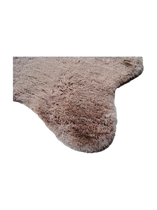 Newplan Puffy Fc5 Anti-slip Rug Rectangular Furry Taupe