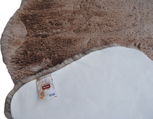 Newplan Puffy Fc5 Anti-slip Rug Rectangular Furry Brown