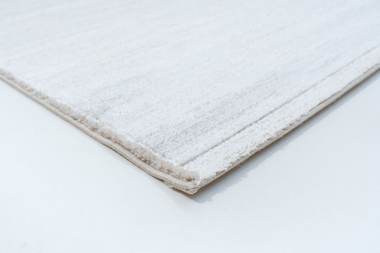 Ezzo Seta E086ah9 Teppich Rechteckig Synthetisch,Polyester/Cotton/Leather Beige Seta-E086AH9-BEI