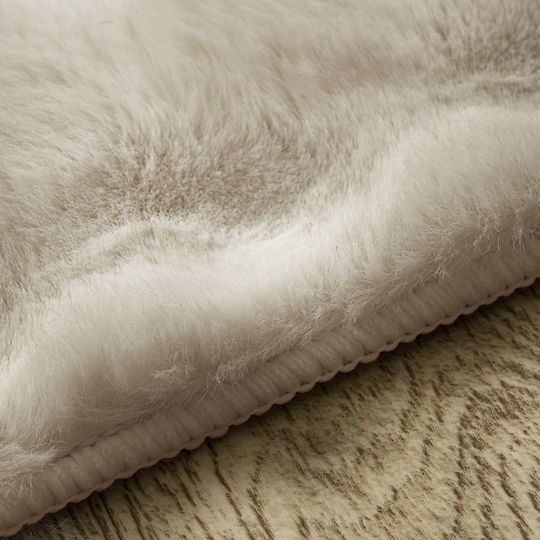 Saray Home Bubbles Rutschfester Rechteckiger Pelziger Teppich 150x220cm