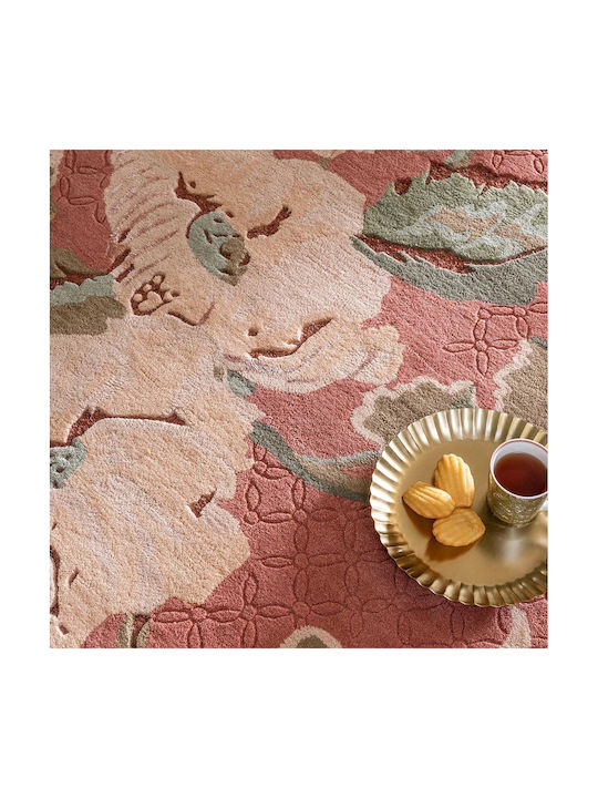 Laura Ashley Aylworth Trail Handmade Rug Rectangular Orange