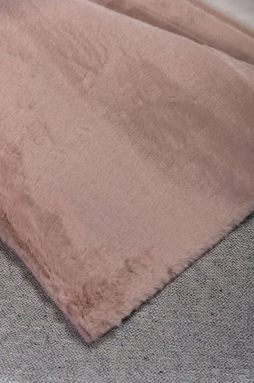 Viokarpet Krolik R07 Килим Правоъгълена Furry Розов