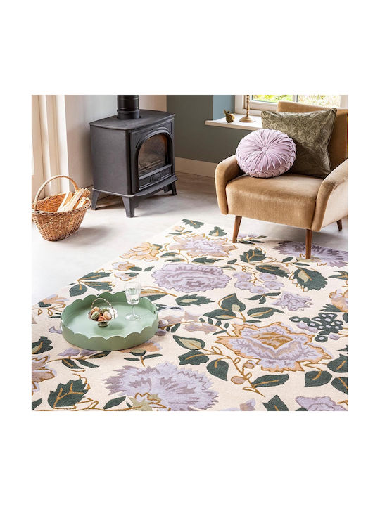 Laura Ashley Wendling Floral Handgefertigt Teppich Rechteckig Wolle Lila
