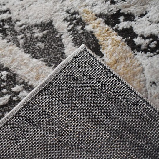 Saray Home Springs Spg05 Teppich Rechteckig Synthetisch,Polyester/Cotton/Leather Ivory-Dark Grey
