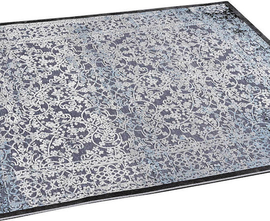 Madi Labyrinth Teppich Rechteckig Synthetisch,Polyester/Cotton/Leather Petrol