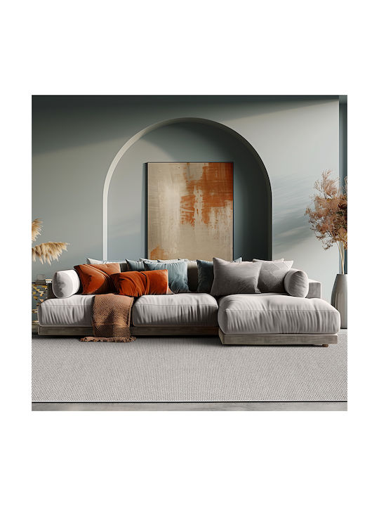 Beauty Home Rutschfest Wohnzimmer Teppich 200x280cm Grau, Weiß