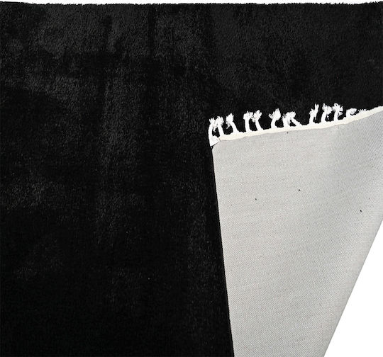 Balsan Silky Χαλί Ορθογώνιο Shaggy Black 200x280cm