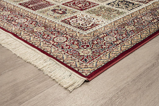 Newplan Sonia 9961/301220 Teppich Rechteckig Synthetisch,Polyester/Cotton/Leather mit Fransen Multicolour
