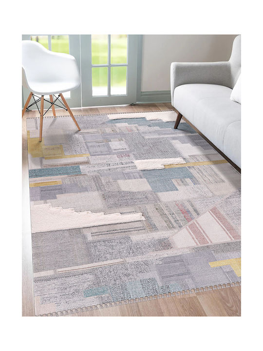 Newplan Kilim 5560 Χειροποίητο Χαλί Ορθογώνιο με Κρόσια Γκρι 120x180cm