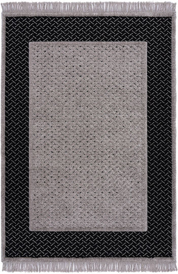 Beauty Home Noir 9436 Rug Rectangular with Fringes Black