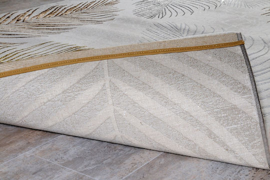 Tzikas Carpets 50051-495 Teppich Rechteckig Synthetisch,Polyester/Cotton/Leather Gray