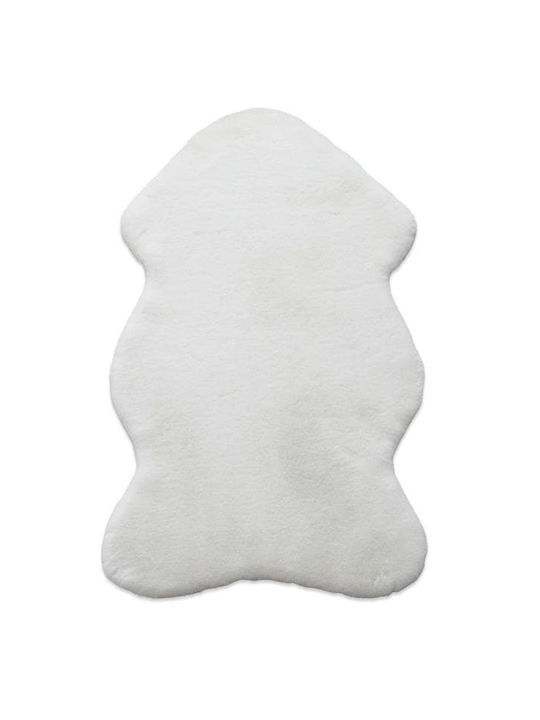 Newplan Puffy Anti-slip Rug Rectangular Shaggy Furry T-FC1 Ivory
