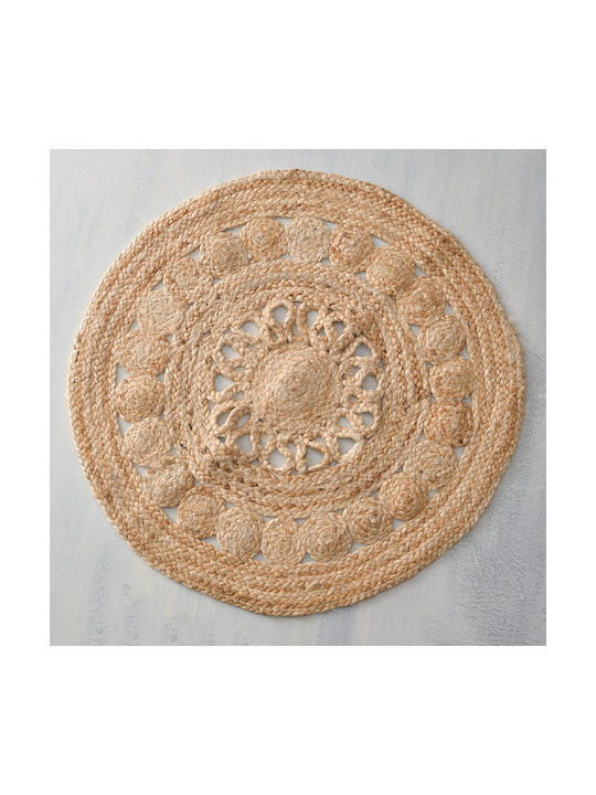 Rythmos Cougar Rug Round Summer Wicker Beige