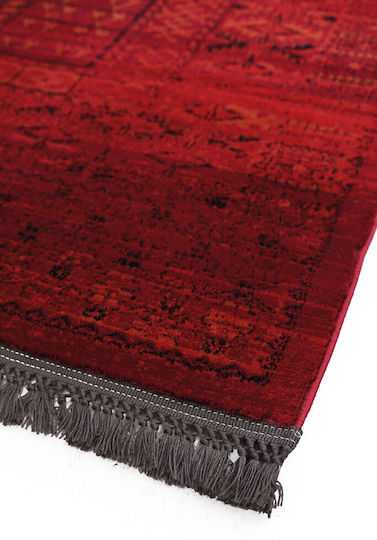 Royal Carpet Afgan 7504H με Κρόσια 240x350cm Dark Red