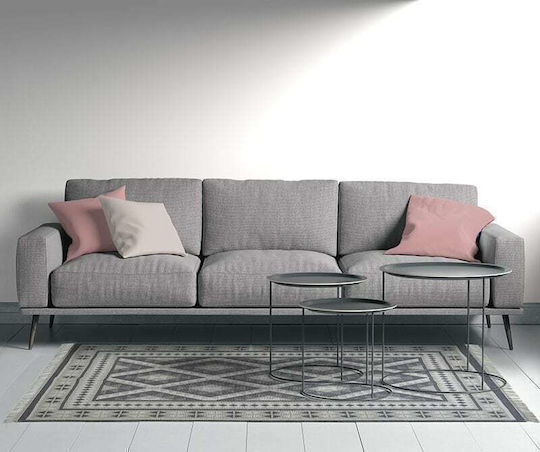 Click Teppich Rechteckig Synthetisch,Polyester/Cotton/Leather Gray