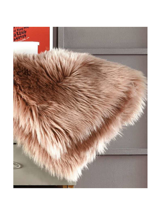 Kentia Mario Αντιολισθητικό Shaggy Γούνινο 70x130cm 26 Ροζ