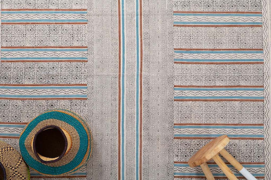 Royal Carpet Kilim Lotus 421 Rug Rectangular Cotton Gray