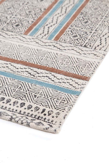Royal Carpet Kilim Lotus 421 Rug Rectangular Cotton Gray