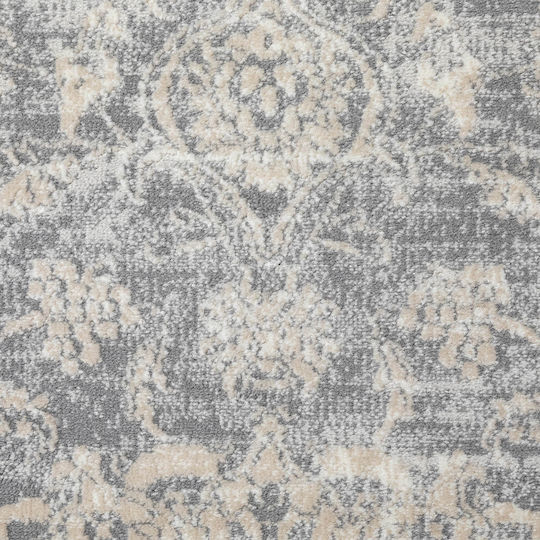 Ezzo Venice 6632ACD Teppich Rechteckig Synthetisch,Polyester/Cotton/Leather Grey Beige