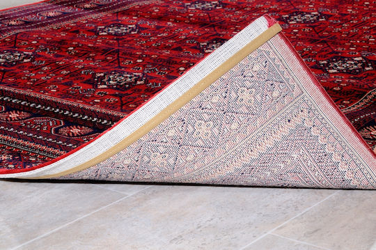 Tzikas Carpets 39772-010 Teppich Rechteckig Synthetisch,Polyester/Cotton/Leather Rot