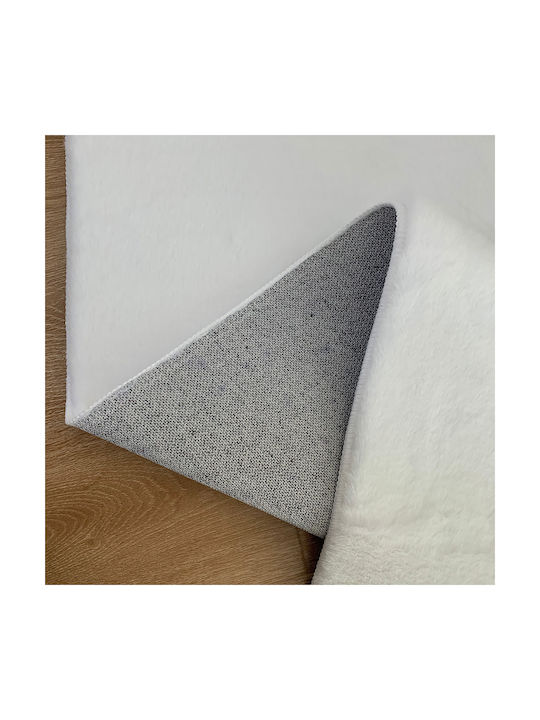 Beauty Home Αντιολισθητικό Χαλί Διάδρομος Λευκό 67x210cm