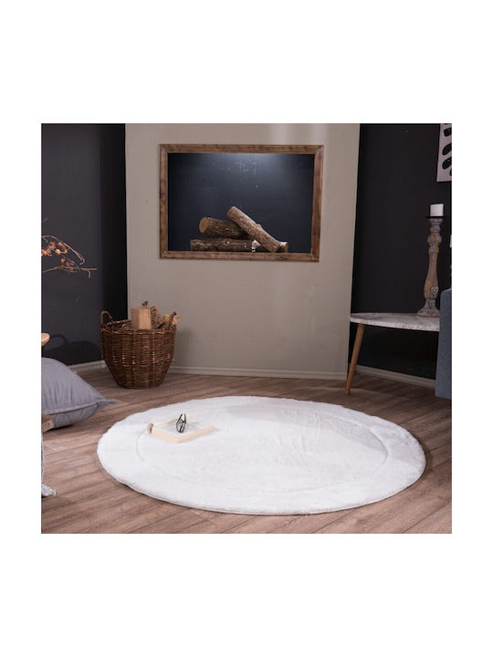 Teoran Floor Rutschfest Teppich Rund Synthetisch,Polyester/Cotton/Leather 01 Rotunda