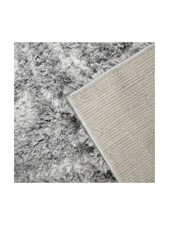 Saray Home Moroccan Teppich Rechteckig Zottelig Synthetisch,Polyester/Cotton/Leather Gray
